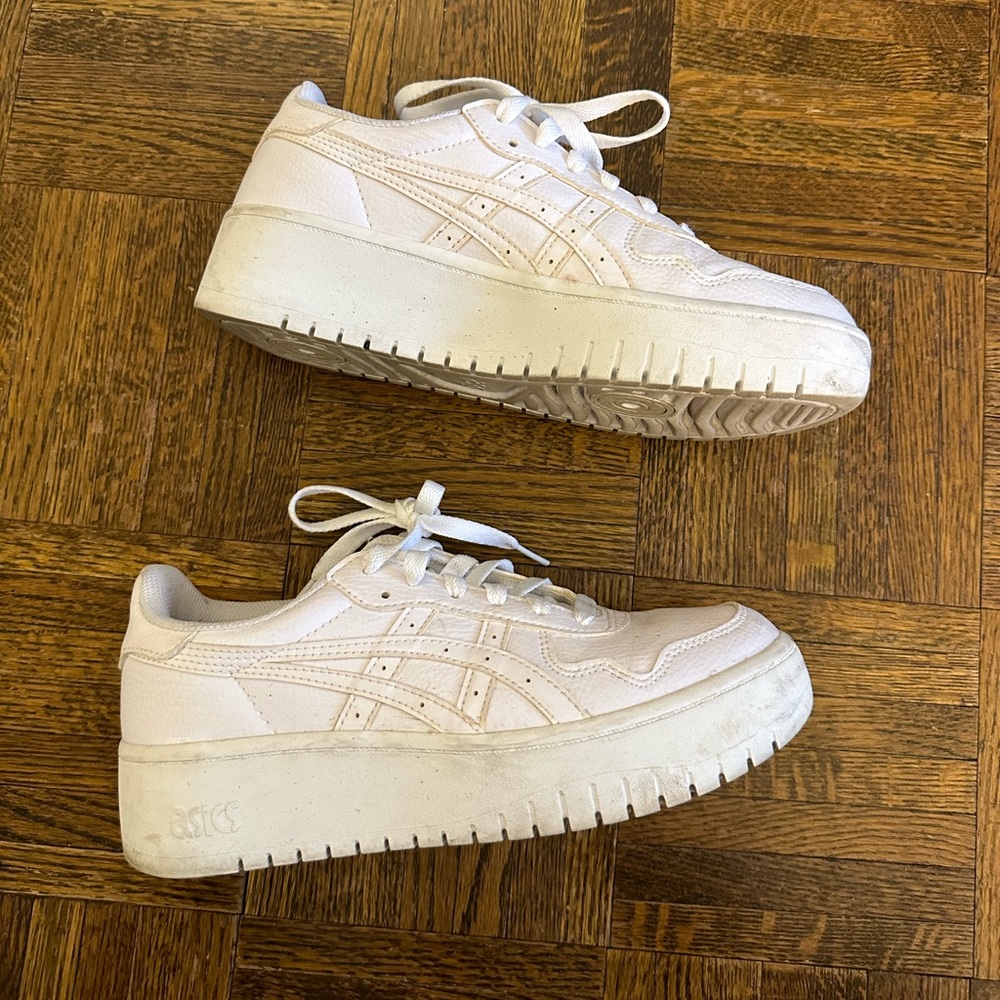 ASICS Japan S PF platform sneaker size 7.5 in white
